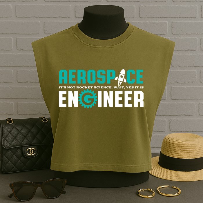 Funny Aerospace Engineer Rocket Science Engineering Garment-Dyed Women's Muscle Tee