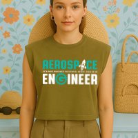 Funny Aerospace Engineer Rocket Science Engineering Garment-Dyed Women's Muscle Tee