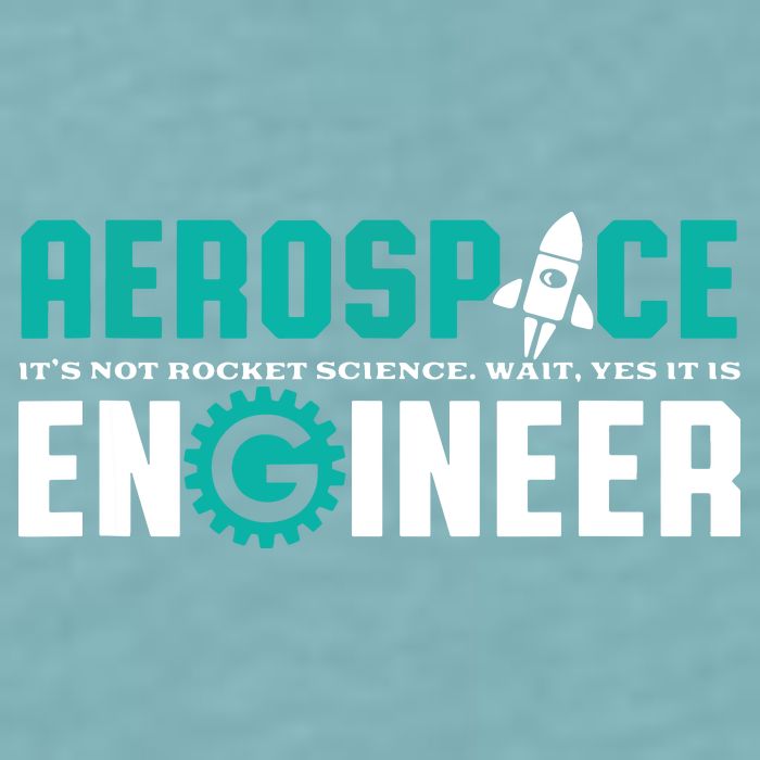 Funny Aerospace Engineer Rocket Science Engineering Sueded Cloud Jersey T-Shirt