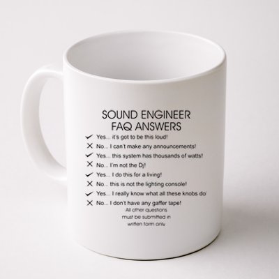 Funny Audio Engineer Definition Sound Technician Guy Gift Coffee Mug