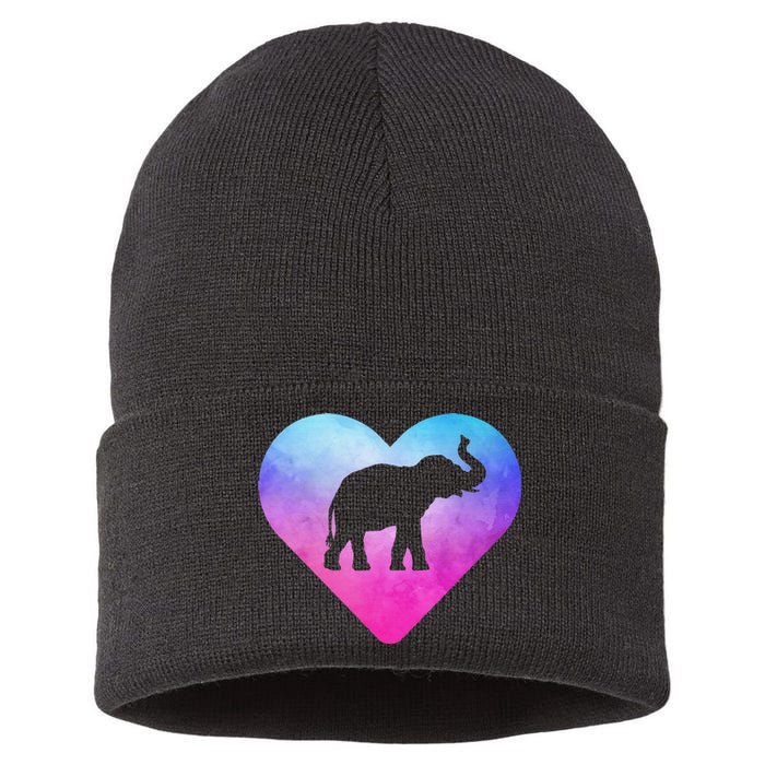 Funny Animal Elephant Sustainable Knit Beanie