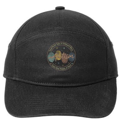 Fingerprint Autism Each Print Tells A Different Story 7-Panel Snapback Hat