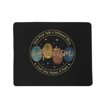 Fingerprint Autism Each Print Tells A Different Story  Mousepad