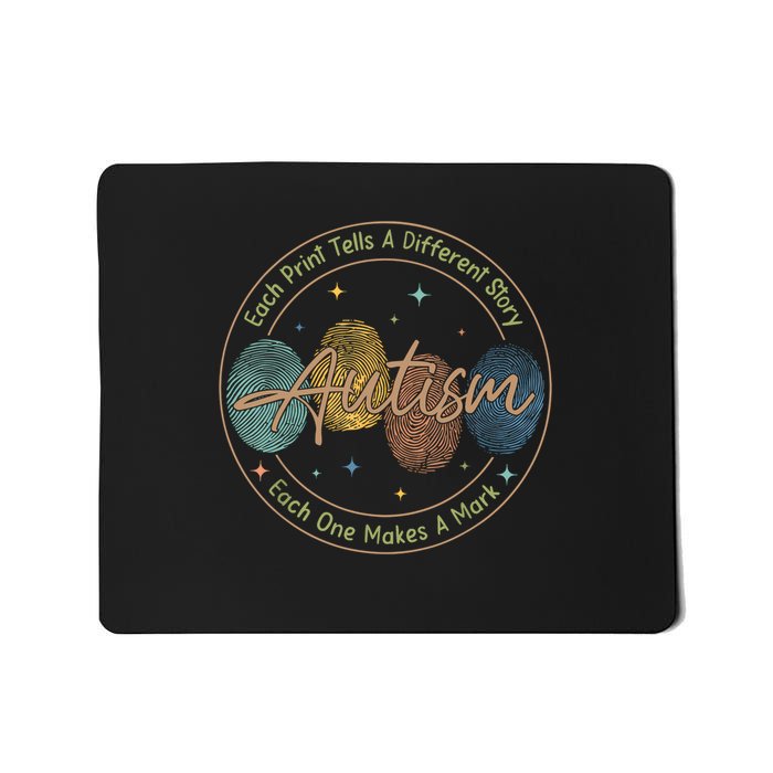 Fingerprint Autism Each Print Tells A Different Story  Mousepad