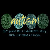 Fingerprint Autism Each Print Tells A Different Story Drawstring Bag