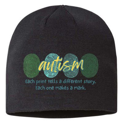 Fingerprint Autism Each Print Tells A Different Story Sustainable Beanie