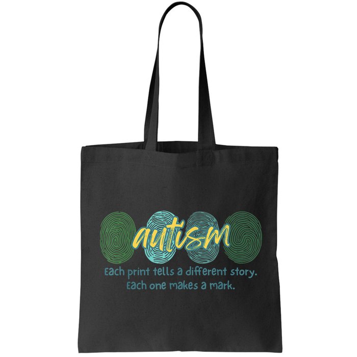 Fingerprint Autism Each Print Tells A Different Story Bag