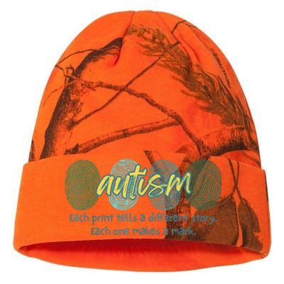 Fingerprint Autism Each Print Tells A Different Story Kati Licensed 12" Camo Beanie