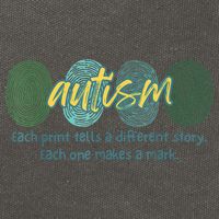 Fingerprint Autism Each Print Tells A Different Story Cotton Canvas Backpack