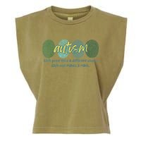 Fingerprint Autism Each Print Tells A Different Story Garment-Dyed Women's Muscle Tee