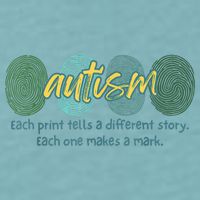 Fingerprint Autism Each Print Tells A Different Story Sueded Cloud Jersey T-Shirt