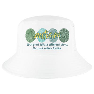 Fingerprint Autism Each Print Tells A Different Story Cool Comfort Performance Bucket Hat