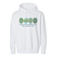Fingerprint Autism Each Print Tells A Different Story Garment-Dyed Fleece Hoodie