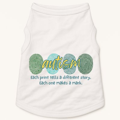 Fingerprint Autism Each Print Tells A Different Story Doggie Tank