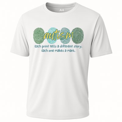 Fingerprint Autism Each Print Tells A Different Story Performance Shirt