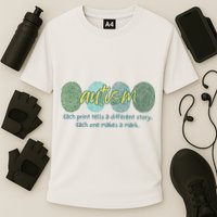 Fingerprint Autism Each Print Tells A Different Story Performance Shirt