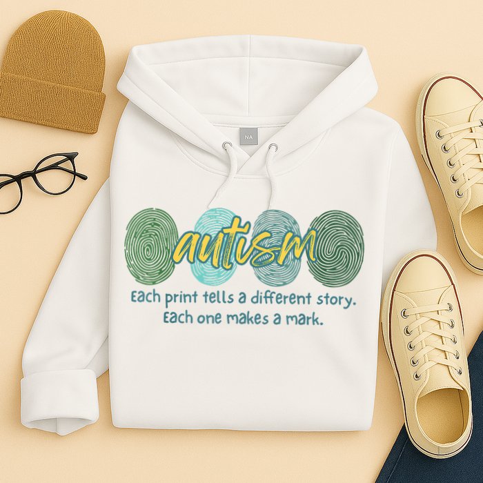 Fingerprint Autism Each Print Tells A Different Story Hoodie