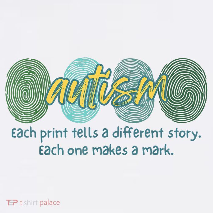 Fingerprint Autism Each Print Tells A Different Story Long Sleeve Shirt