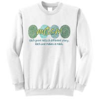 Fingerprint Autism Each Print Tells A Different Story Sweatshirt