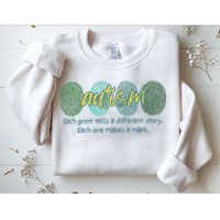 Fingerprint Autism Each Print Tells A Different Story Sweatshirt