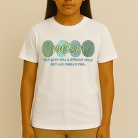 Fingerprint Autism Each Print Tells A Different Story T-Shirt