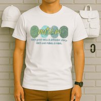 Fingerprint Autism Each Print Tells A Different Story T-Shirt