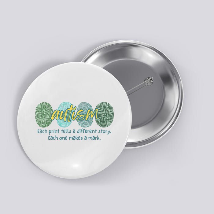 Fingerprint Autism Each Print Tells A Different Story Button