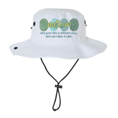 Fingerprint Autism Each Print Tells A Different Story Bucket Hat