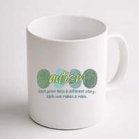 Fingerprint Autism Each Print Tells A Different Story Mug