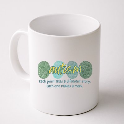 Fingerprint Autism Each Print Tells A Different Story Mug
