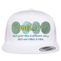 Fingerprint Autism Each Print Tells A Different Story Flatbill Hat