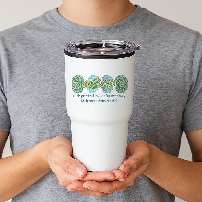 Fingerprint Autism Each Print Tells A Different Story Tumbler
