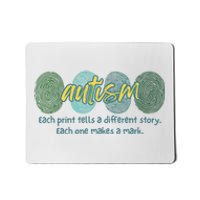 Fingerprint Autism Each Print Tells A Different Story Mousepad