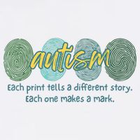 Fingerprint Autism Each Print Tells A Different Story Poster