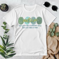 Fingerprint Autism Each Print Tells A Different Story Premium T-Shirt