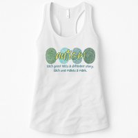 Fingerprint Autism Each Print Tells A Different Story Womens Tank Top