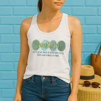 Fingerprint Autism Each Print Tells A Different Story Womens Tank Top