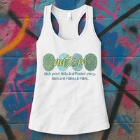 Fingerprint Autism Each Print Tells A Different Story Womens Tank Top