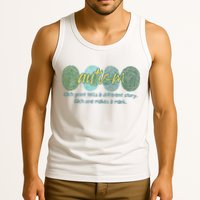 Fingerprint Autism Each Print Tells A Different Story Tank Top