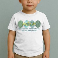 Fingerprint Autism Each Print Tells A Different Story Toddler T-Shirt