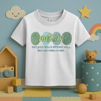 Fingerprint Autism Each Print Tells A Different Story Toddler T-Shirt