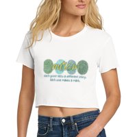 Fingerprint Autism Each Print Tells A Different Story Crop Top