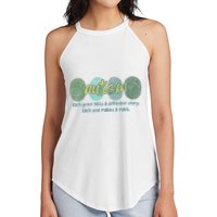 Fingerprint Autism Each Print Tells A Different Story Women's Perfect Tri Rocker Tank