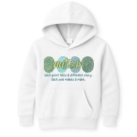 Fingerprint Autism Each Print Tells A Different Story Kids Hoodie
