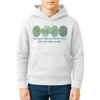 Fingerprint Autism Each Print Tells A Different Story Kids Hoodie