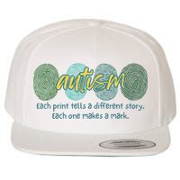 Fingerprint Autism Each Print Tells A Different Story Wool Snapback Cap