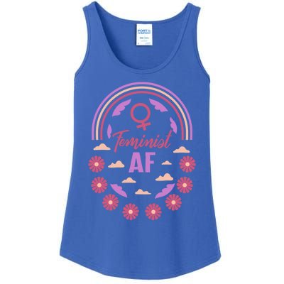 Feminist Af Empowert Support Power Support She Gift Ladies Essential Tank