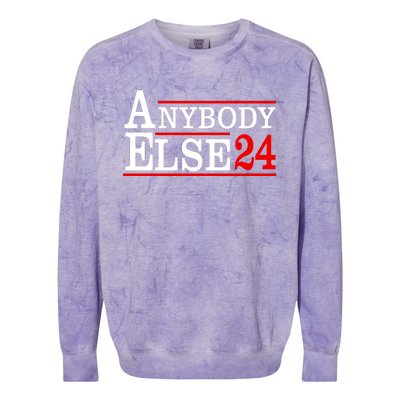 Funny Anybody Else 24 Anti Joe Biden Bumper Colorblast Crewneck Sweatshirt