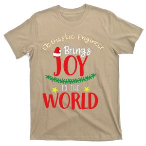 Funny Acoustic Engineer Brings Joy To The World Christmas T-Shirt