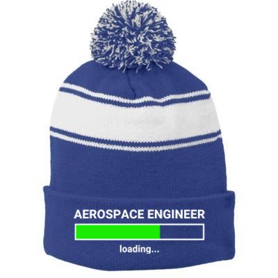 Funny Aerospace Engineer Gift Student College Rocket Science Gift Stripe Pom Pom Beanie